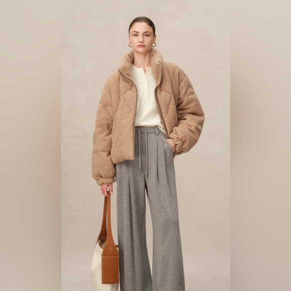 Angel Kiss Teddy Bear Jacket Tan Size Small - Picture 9 of 9